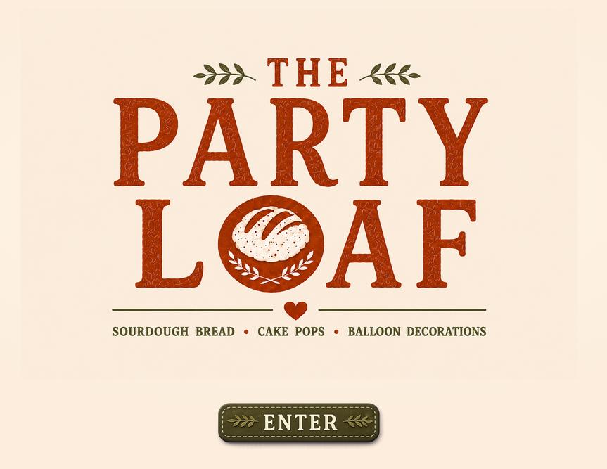 The Party Loaf bakery website